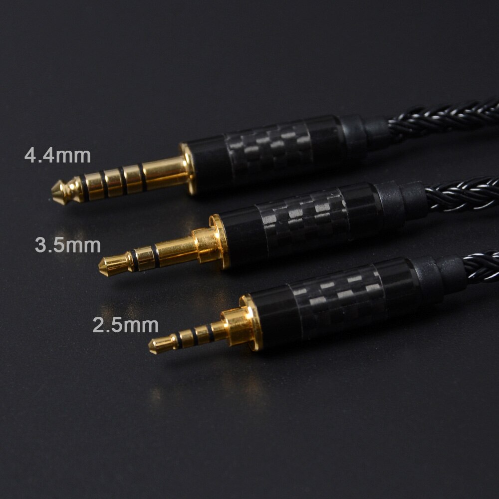 NICEHCK 16 Core Silver Plated Headphone Cable - 120cm - 3.5/2.5/4.4mm Plug - MMCX/2Pin Connector