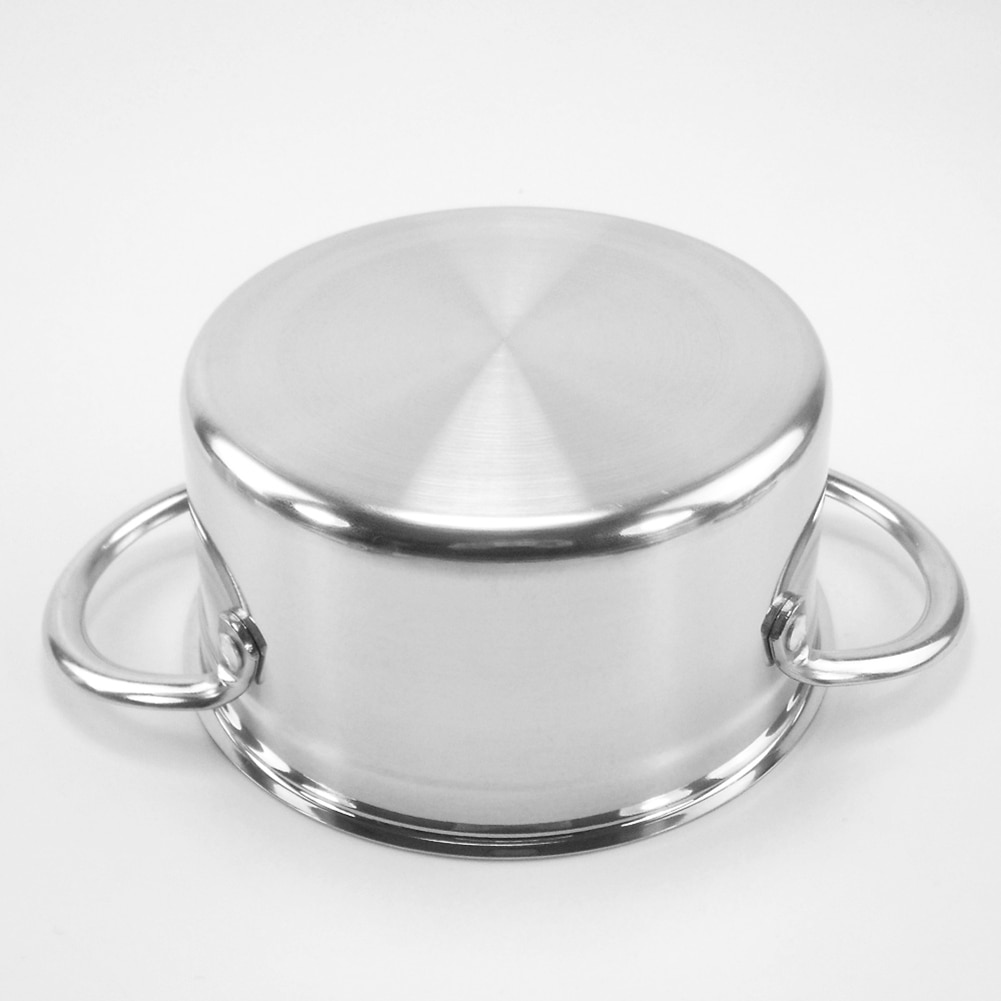 Utensilios de cocina de acero inoxidable sin imán, olla gruesa para leche, olla para sopa, Caldera de cocina
