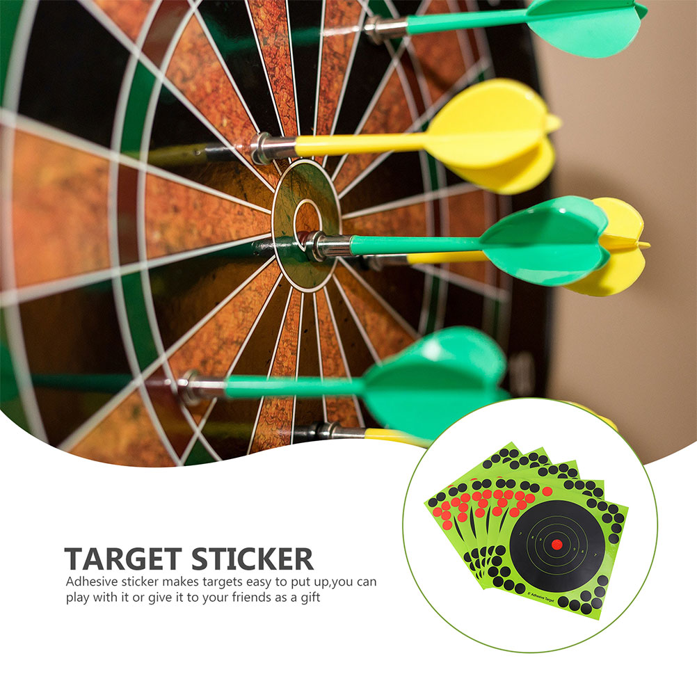40 Sheets of Paper Targets Replaceable Dart Targets Target Stickers (Random Color)
