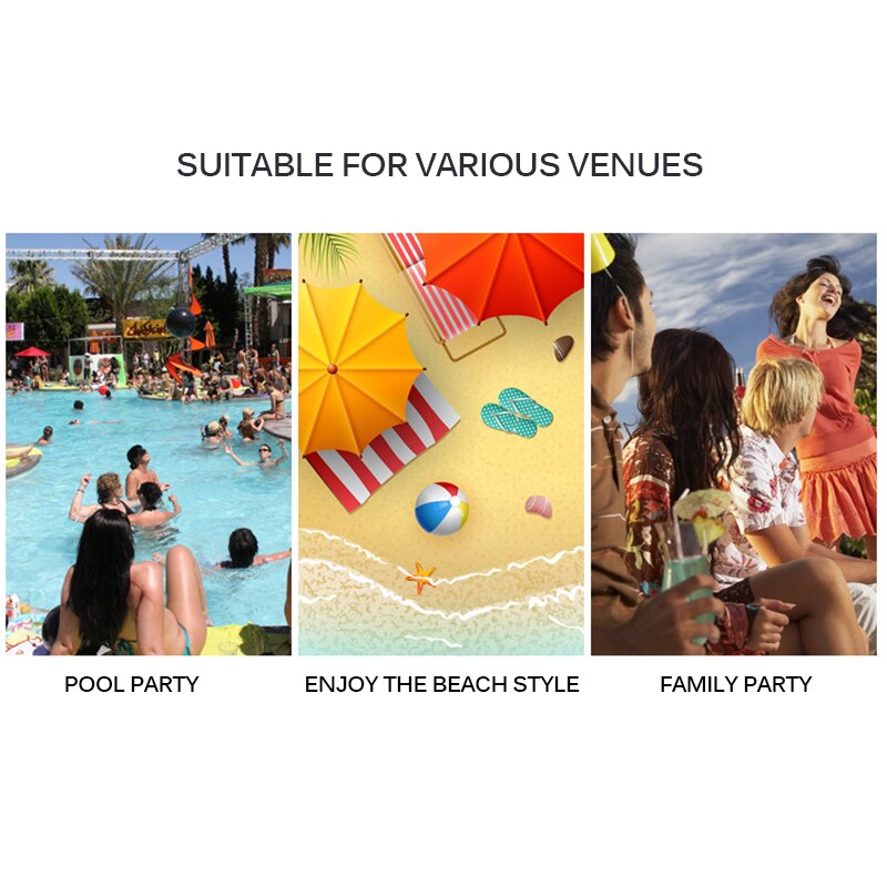 Uppblåsbar pool flytande öl dricka svalare bord bar bricka strand simning ring sommar pool fest hink regnbåge moln kopphållare