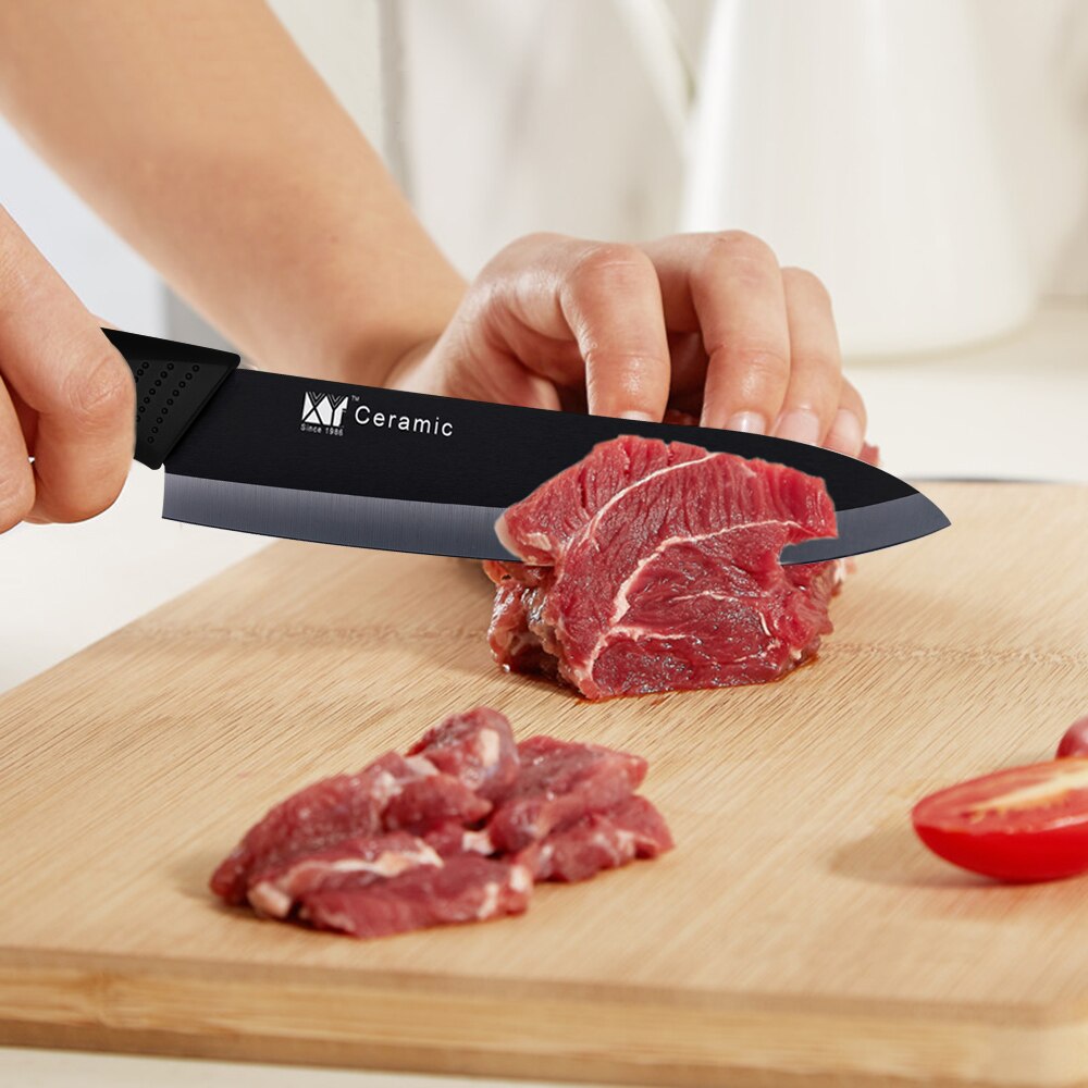 XYj Japanese Ceramic Knife Kitchen Knives Set 3" 4" 5" 6" Zirconia Knife Peeler Black White Paring Fruit Ceramic Cooking Knives