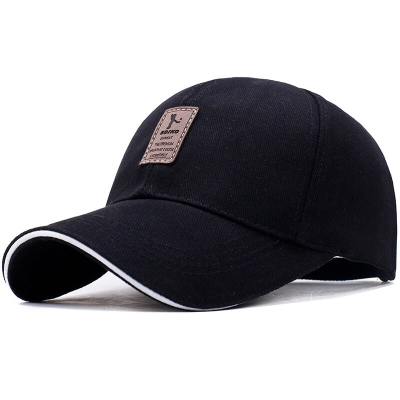 Klassisk mærket baseballcaps solid trucker cap unisex snapback caps bone baseball cap mænd hat: Sort b