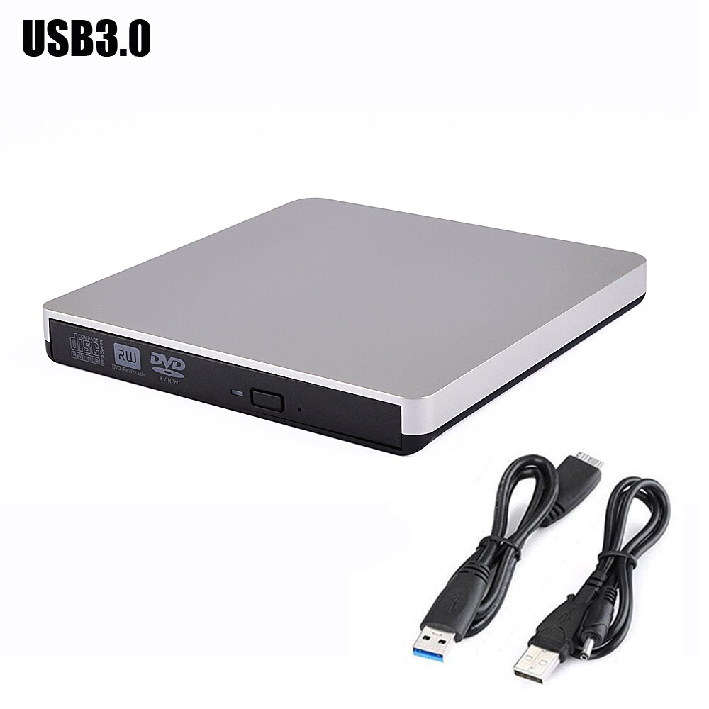 Quemador de DVD externo Delgado, USB 3,0, DVD-RW, VCD, CD, RW, Superdrive portátil para Apple Mac, MacBook Pro, Air, iMAC