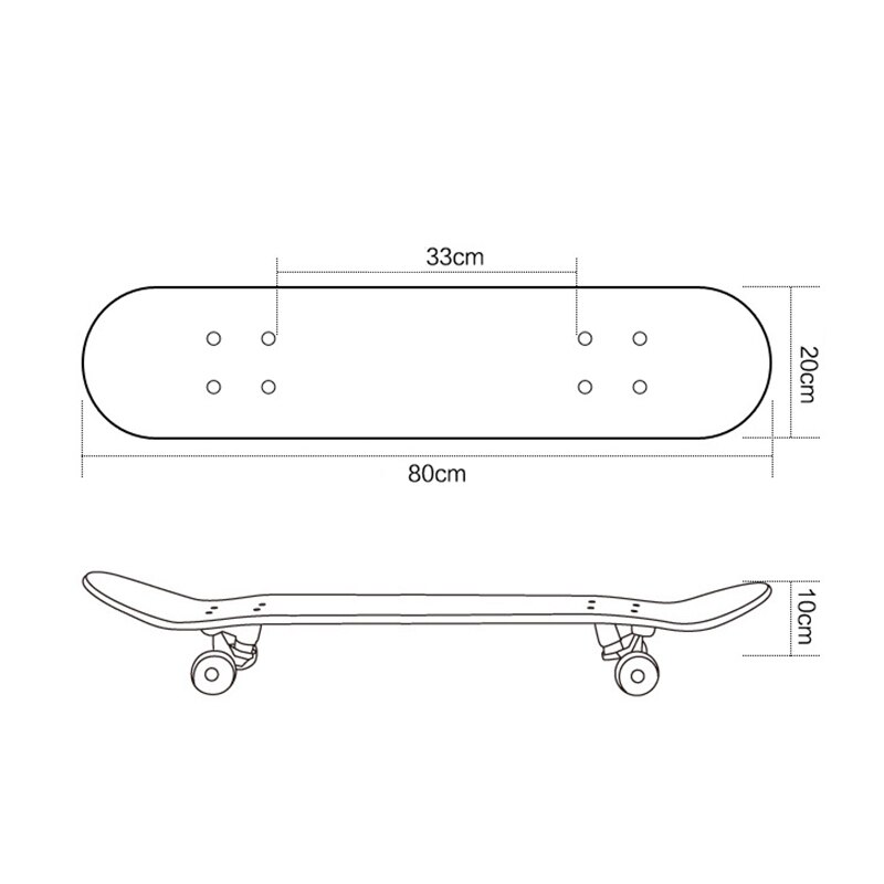 Four-Wheeled Skateboard Double Rocker Highway Brush Street Board Wooden Board Adult Skateboard Scooter