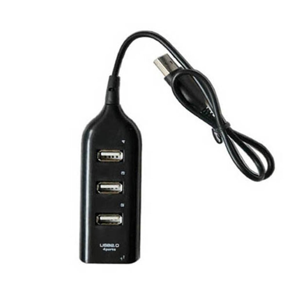 4 ports High Speed HUBs Hi-Speed 4 Port USB 3.0 Multi HUB Splitter Expansion For Desktop PC Laptop Adapt: Black