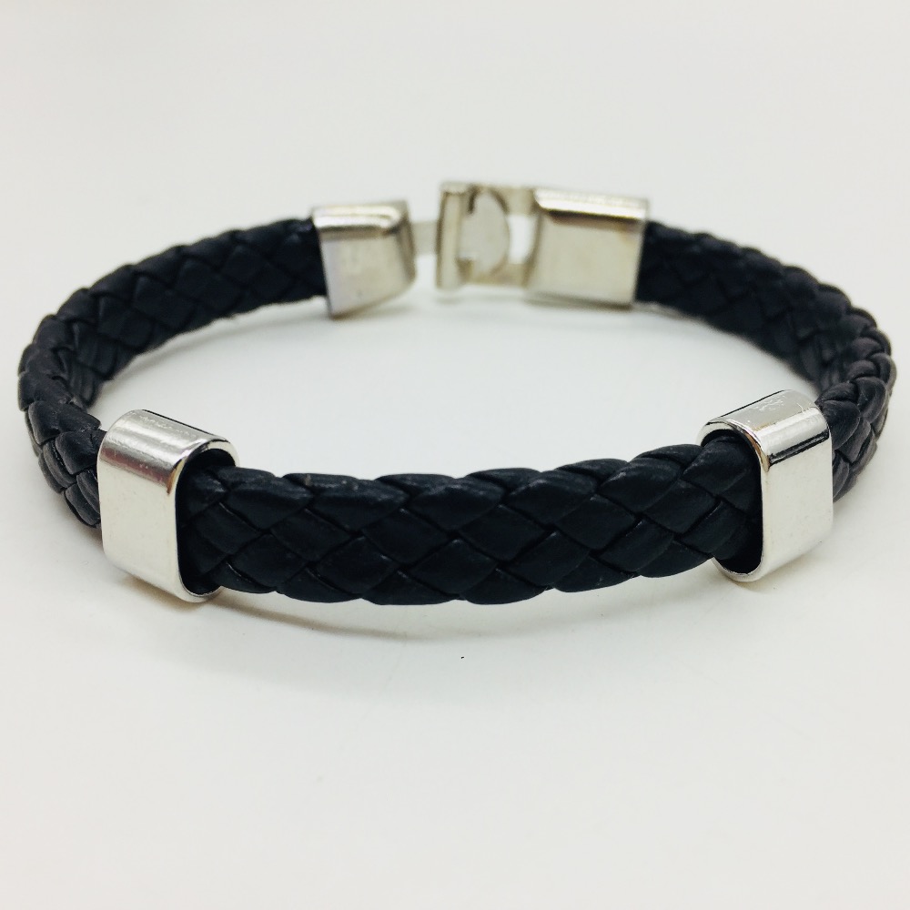 Schwarz Jahrgang Manschette Armreif retro Braun Geflochtenem Seil Männer Leder Armbänder Frauen Schmuck Zubehör