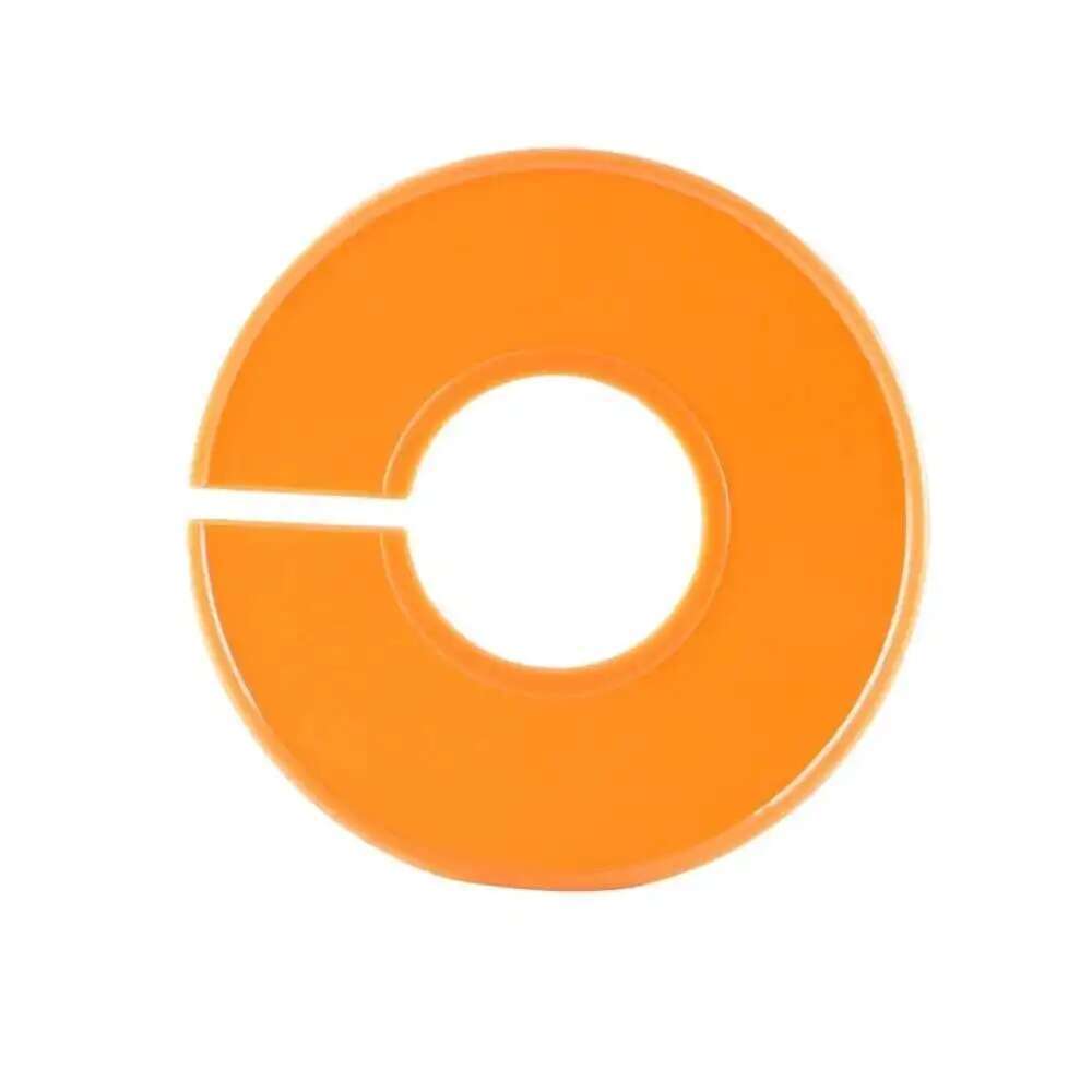 Gör-det-själv klädstorleksavdelare runda galgar garderobsavdelare för klädaffärer eller hemmet vita tomma avdelare klädetiketter: Orange