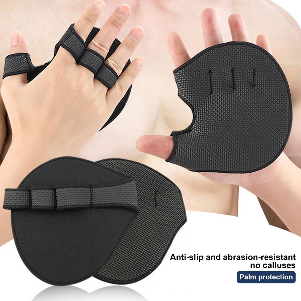 Hohle Fitness handschuhe Gewichtheben Griffe Pad 4-Finger Fitness Griffe Pad Hand Kokon rutsch feste Fitness Studio zum Gewichtheben