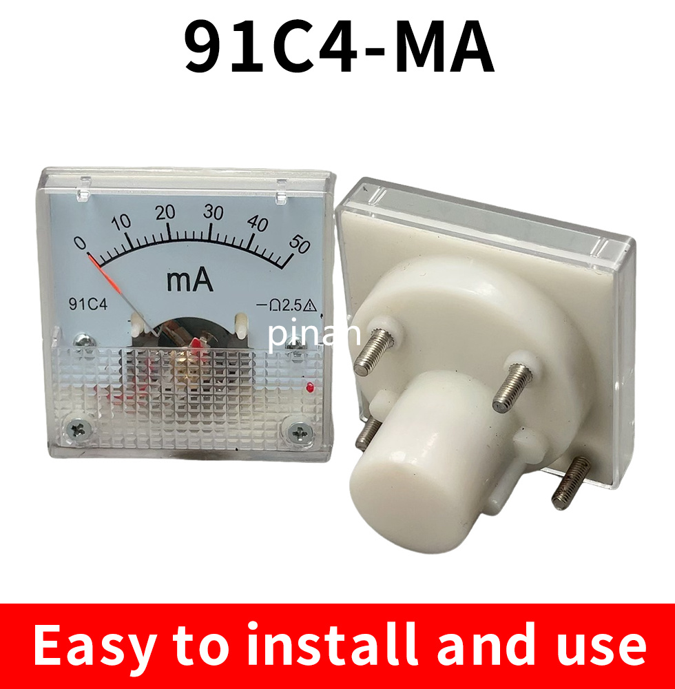 91C4- mA DC Pointer type milliammeter 1mA 5mA 10mA... – Grandado