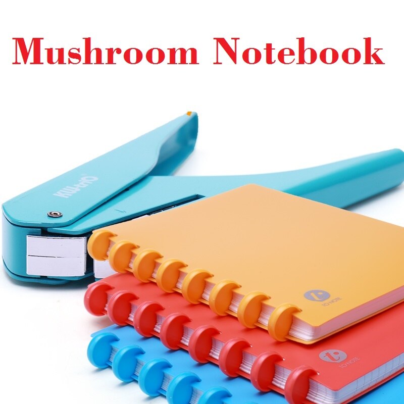 Mushroom Hole Puncher For Happy Planner Hole Punch Loose-leaf Manual Punching School Supplies; 10 Sheet Papers One Time
