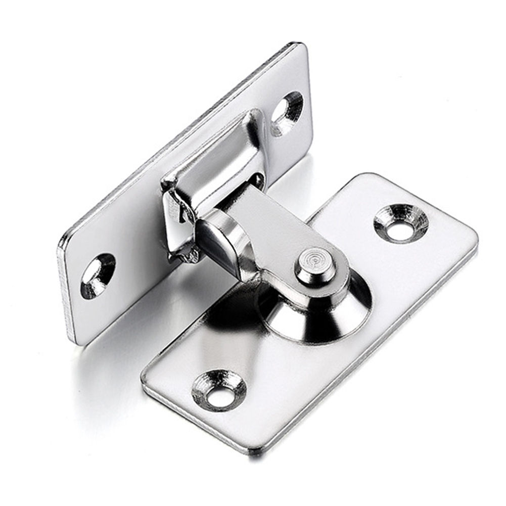 Sliding Clasp Push Pull Latch Chain Button Shift Stainless Steel Security Tools 90 Degree Cabinet Hotel Door Lock Home