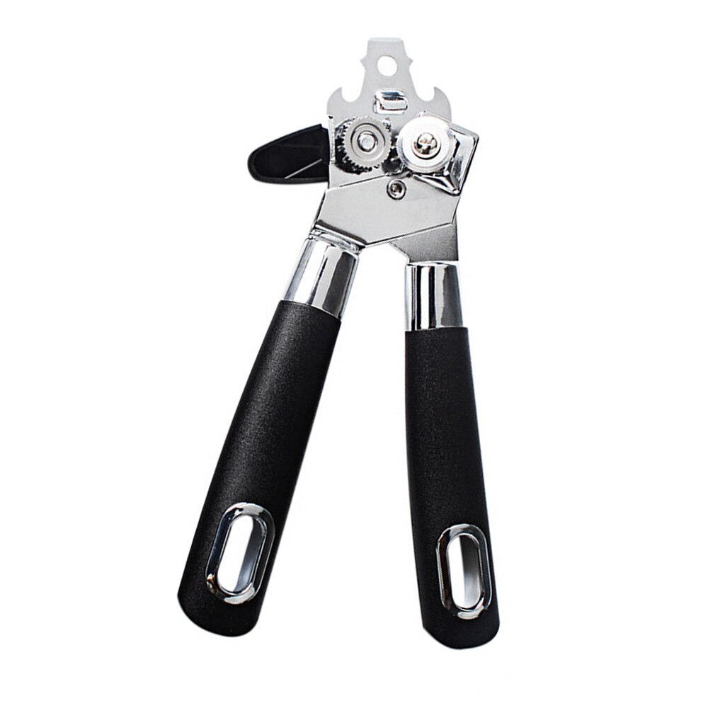 Ouvre-boîte Manuel Acier Inoxydable 2 En 1 - Pour Conserve Et Bière, Compact 9,8x2 Cm, Idéal Cuisine, Voyage
