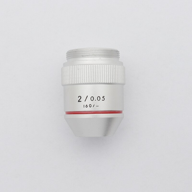 Mikroskop Ziel Objektiv 1X 2X 195 Achromatische Niedrigen Energie Ziele RMS Gewinde 20,2mm für Biologische Mikroskop: 1pc 2X