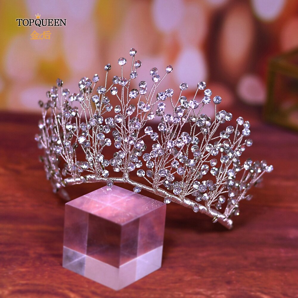 Topqueen  hp193- prinsessenkroon voor kinderen, kleine prinsessenkroon, meisjeskroon, feestkroon voor kinderen, haaraccessoires voor kinderen, kroon