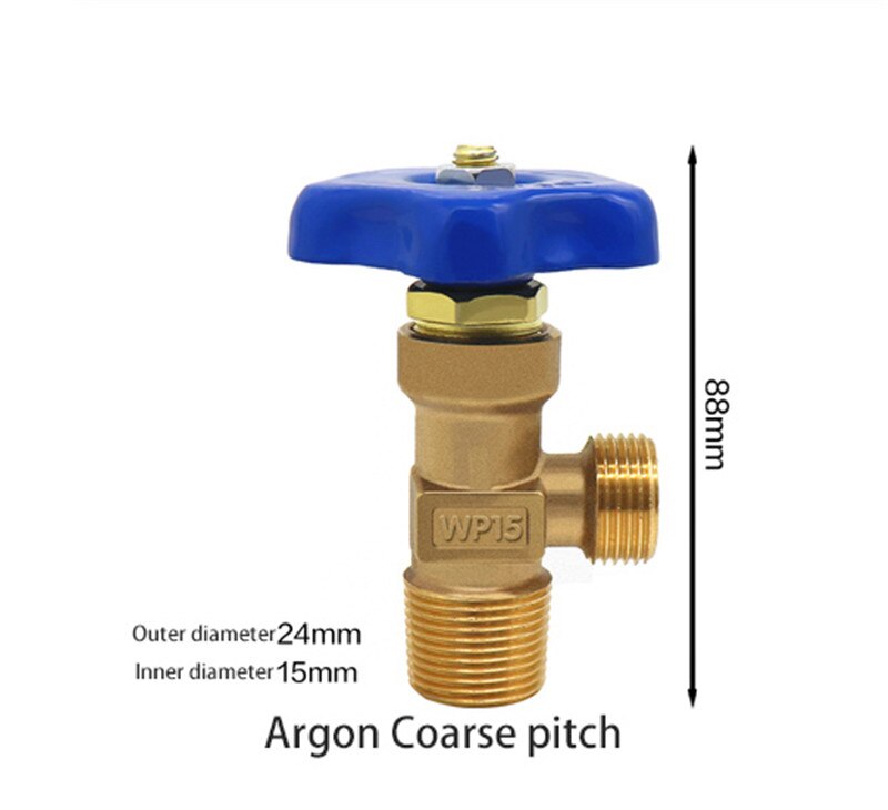 Argon/Oxygen Gas Adjuster Argon Cylinder Valve Switch Oxygen Cylinder Safety Valve: Argon Coarse pitch