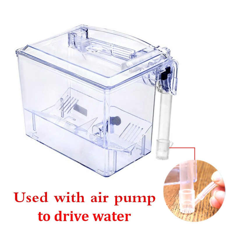 Acrylic External Hanging Aquarium Breeding Isolation Box Mini Fish Tank Hatchery Incubator House for Small Fish Shrimp