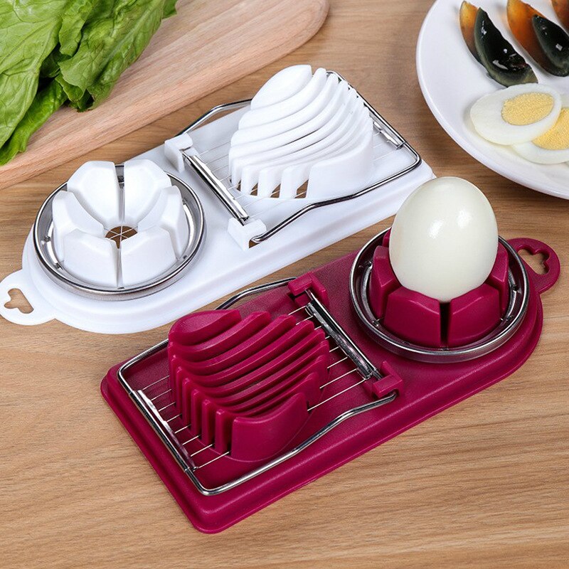 Køkkenredskaber gadgets æggeskærer eiersnijder æggeskærer rustfrit stål cortador de huevos køkken gadget kitchenaid