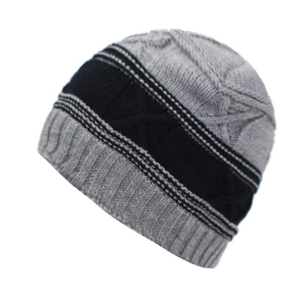 Youbome wintermutsen voor mannen, vrouwen, skullies, mutsen, gebreide mutsen voor mannen, petten, mutsen, warme bontjassen, merk wintermutsen, mutsen: Grijs