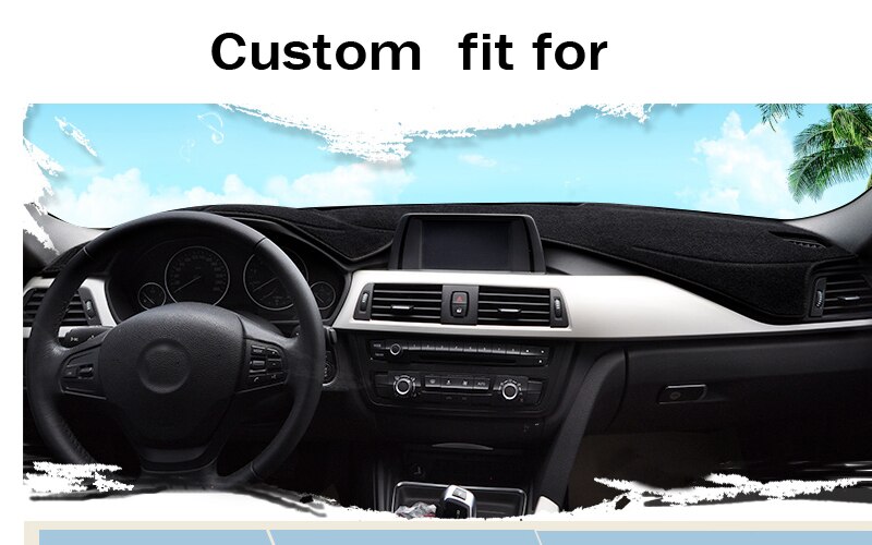 RKCA Car dashboard cover mat for Hyundai Elantra years Right hand drive dashmat pad dash cover auto accessories