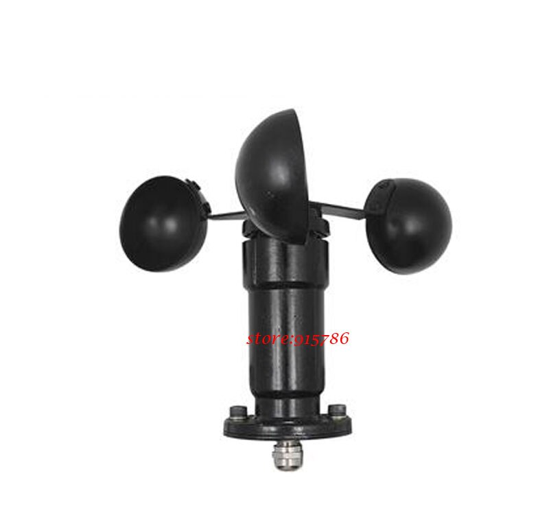 Capteur de vitesse du vent, transmetteur de vitesse à trois tasses, anémomètre, impulsion, RS485 modbus 0-10V 0-5V 4-20MA sortie NPN PNP: 0-10V 2M cable