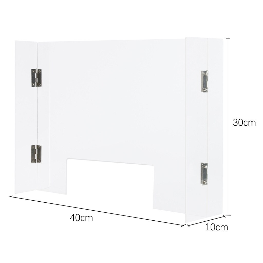 Clear Perfection Reception Side Protection Safety Glass Counter Top 3size Appeal To Safe Transparent Spit Office Working Protect: A