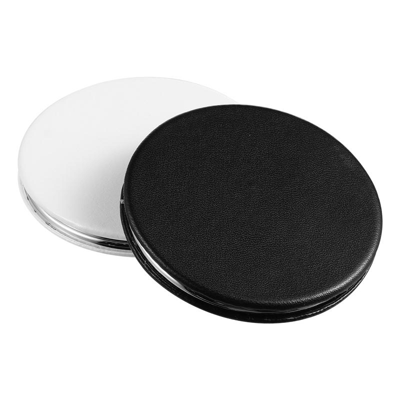 2Pcs Portable Foldable Double-Sided Compact Mirror Makeup Cosmetic Mirror