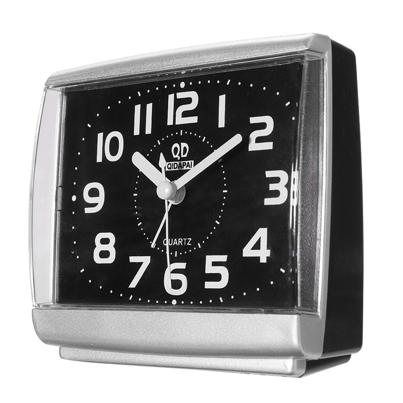 Reloj despertador minimalista, fácil de leer, para mesita de noche, para viaje, hogar, de cuarzo, bonito portátil