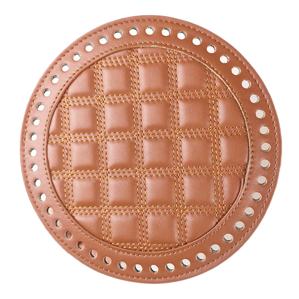 DIY Leather Shaper Bottom for Knitting Crochet Bags Handbag Cushion Pad: Brown