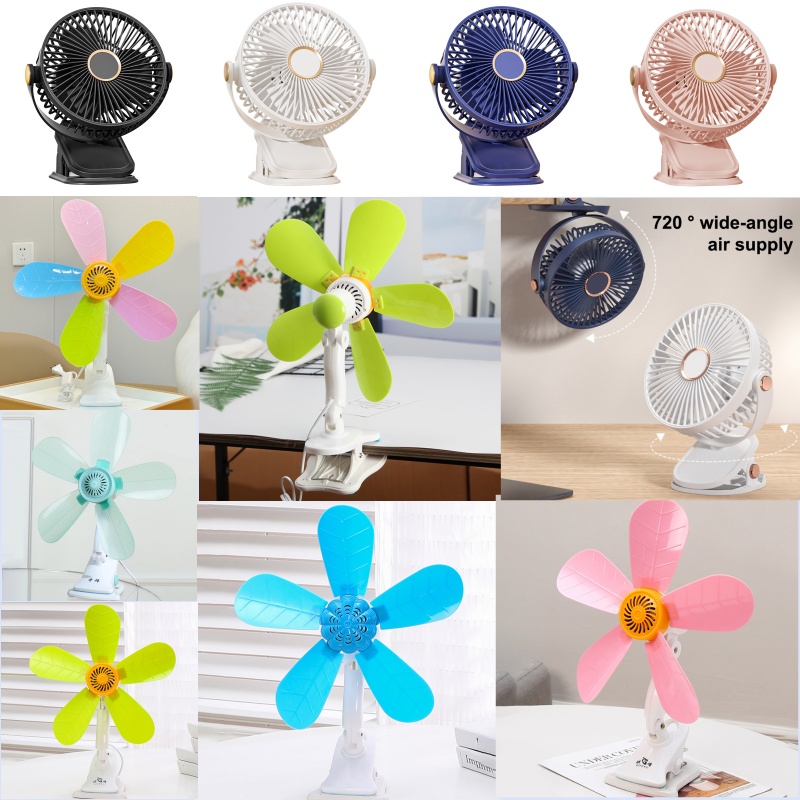 Portable Home Desktop Clip Fan Mini Electric Office Clamp Cooling Fans Student Dorm Bed Natural Wind Ventilation 220V