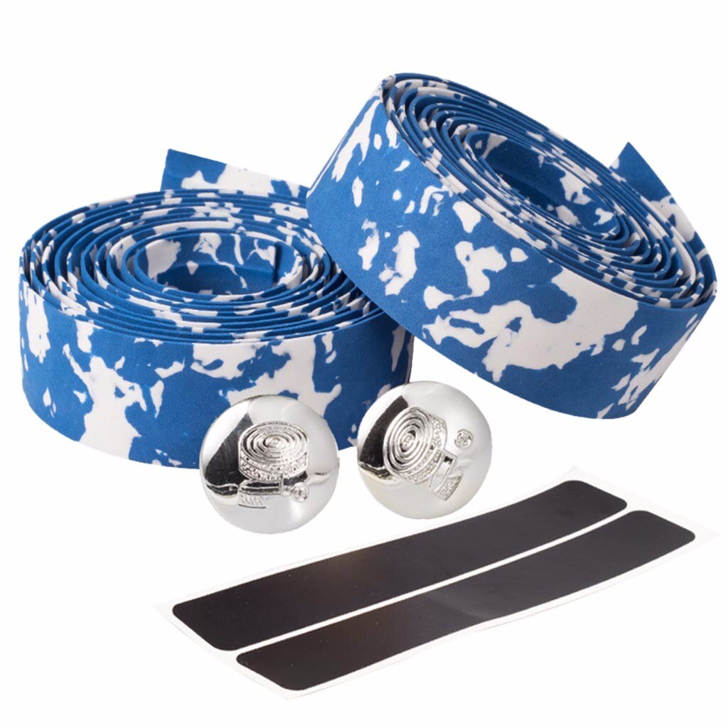 2 pièces vélo de route vélo guidon bande Camouflage cyclisme poignée ceinture liège enveloppement vélo vélo liège ruban pour guidon Jul721: A