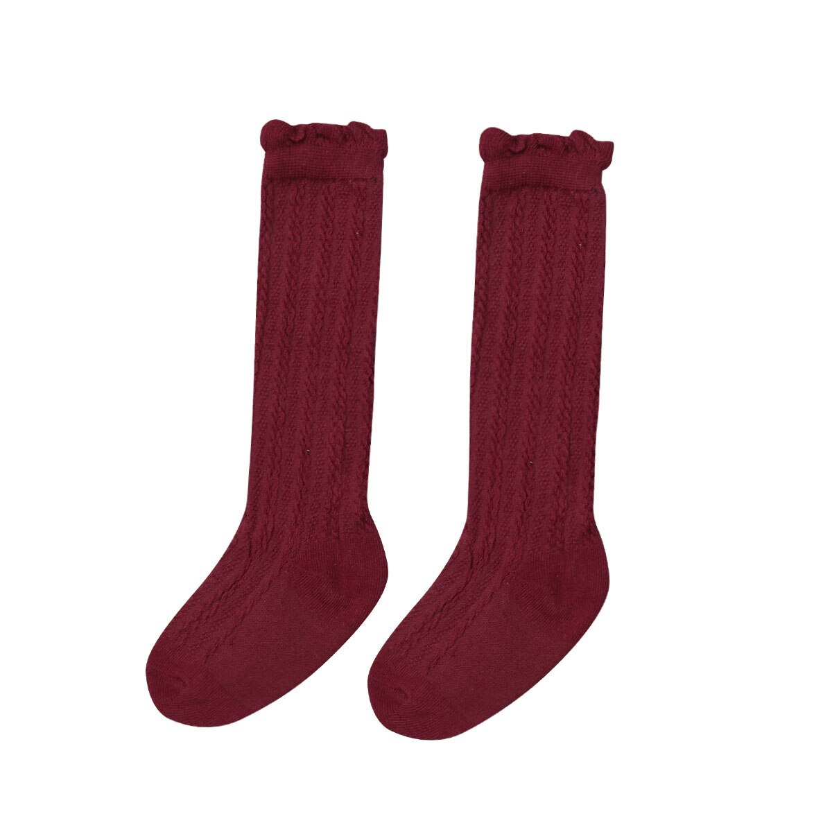 Peuter Baby Meisje Knie Kousen Kousen Been Warm Katoen Ademend Baby Baby Knit Over Dij Katoen Kous: B / 0 to 1Year