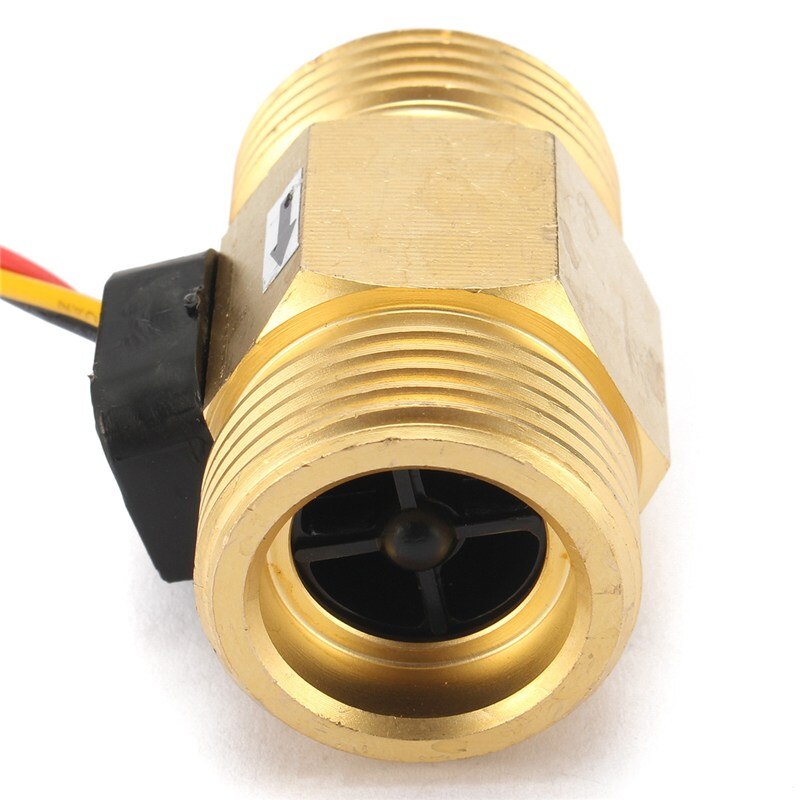 Flow Sensor Water DN20 G3/4&quot;Copper Hall Effect Liquid Switch Flow Meter Flow Sensor