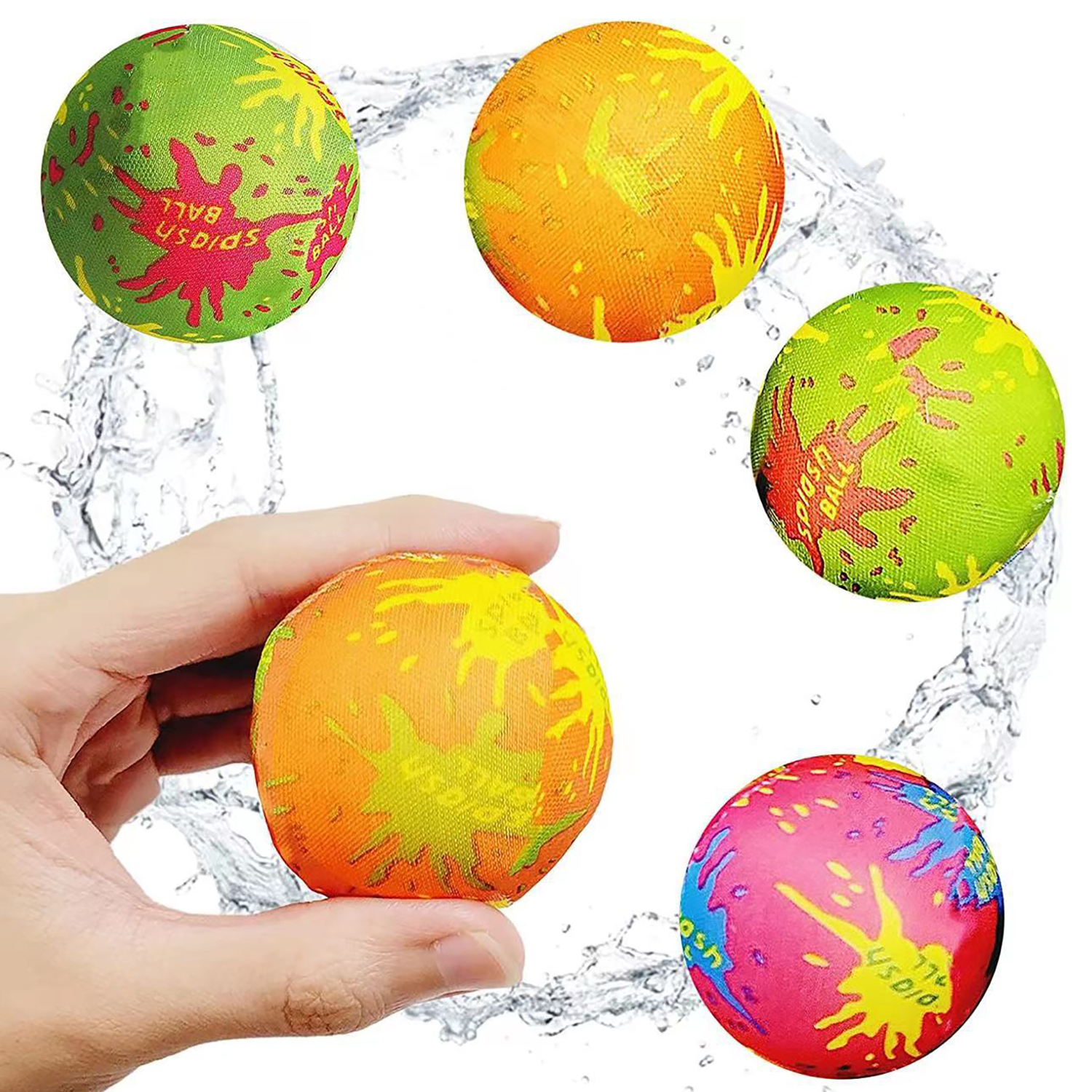 Water cloth ball 2-inch water ball water play toy outdoor interactive water fight set