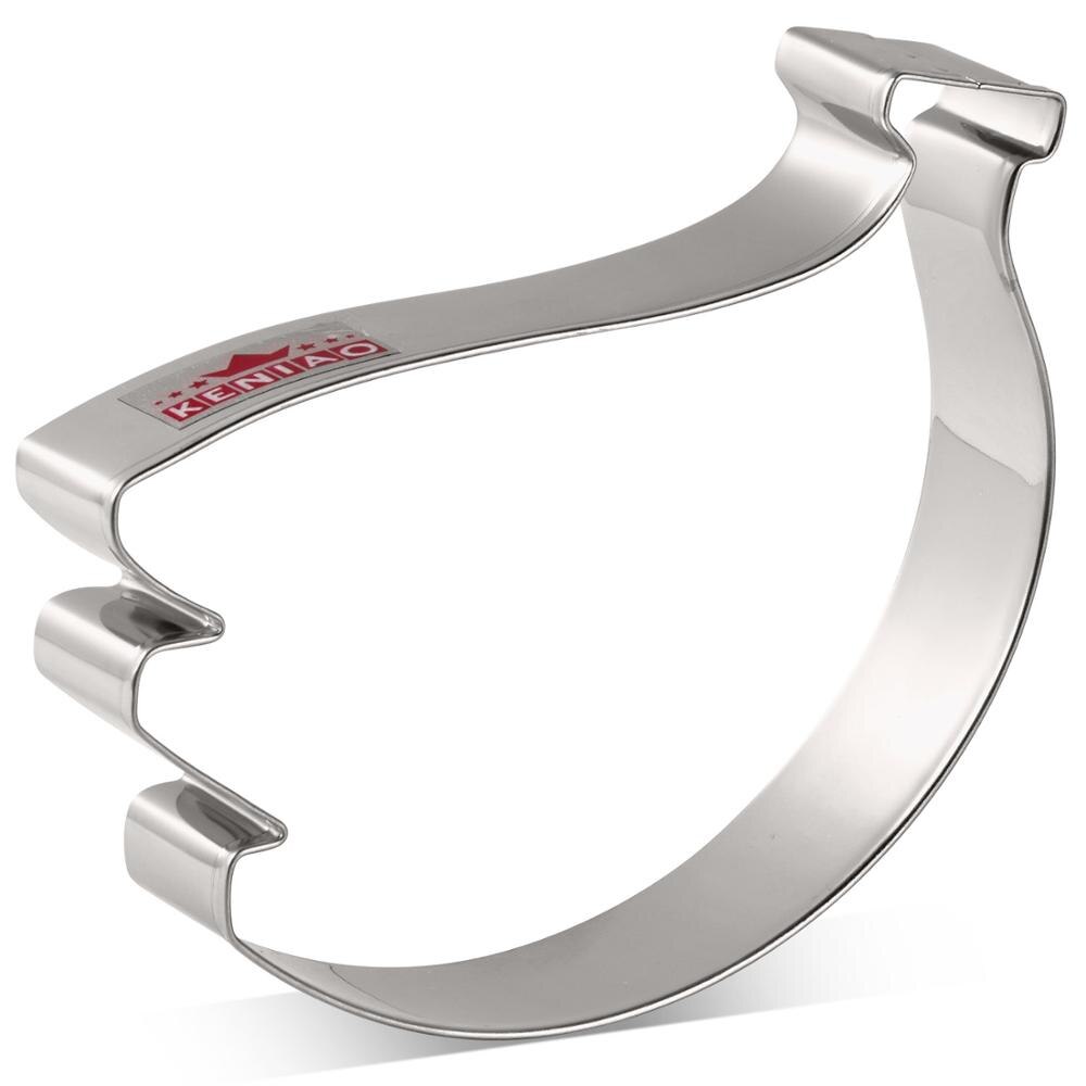 Keniao Fruit Cookie Cutter-Aardbei, Peer, Citroen, Druif, Granaatappel, Cherry, banaan Biscuit Fondant Snijders-Rvs: Banana