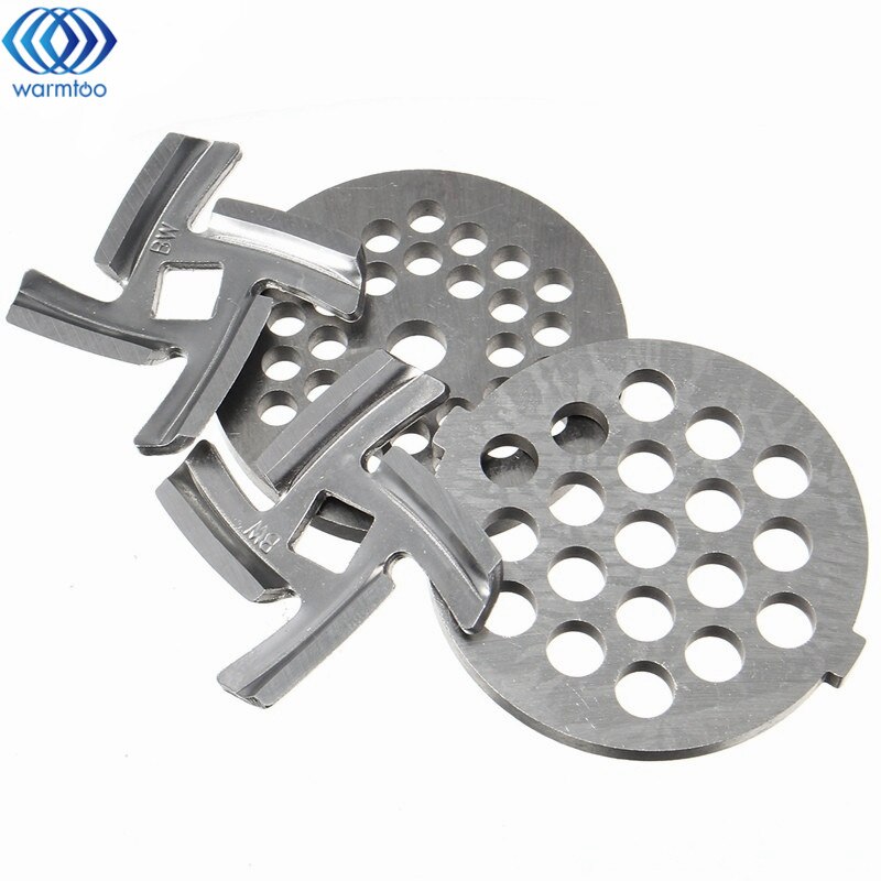 Household Stainless Steel Meat Grinder Blade Spare Part 2 Pcs Meat Chopper + 2 Pcs Cutter Blade For MG30/60 Kitchen