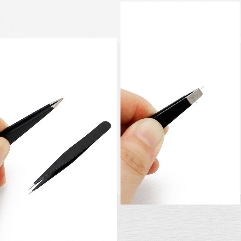 Ensemble de pincettes en acier inoxydable antistatique, outils d'entretien, ciseaux de beauté, pincettes de précision, outils de réparation pour sourcils 4/5 pièces