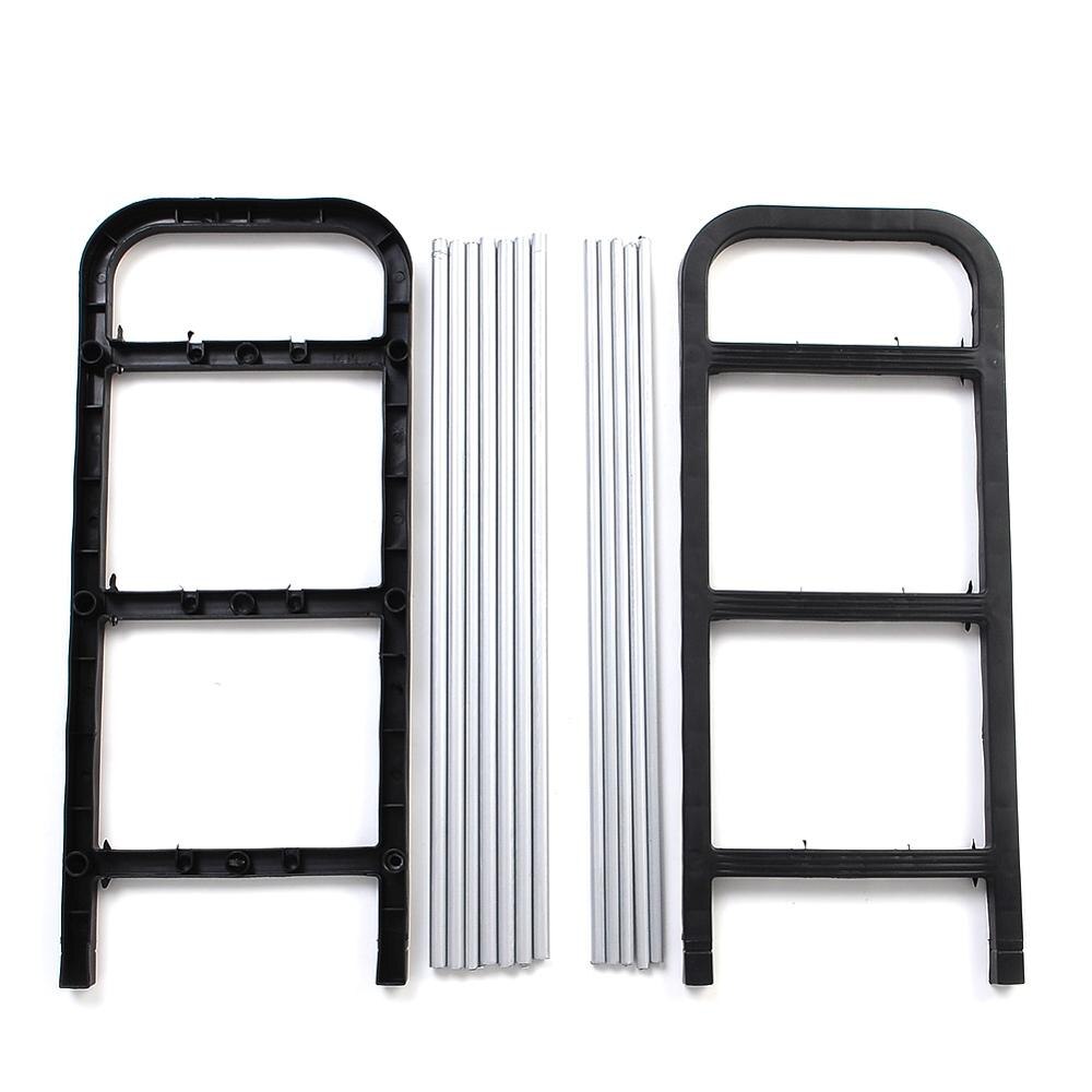 3 Tiers Schoenenrek Plastic Rvs Stand Plank Houder Unit Zwart Beugel Planken Schoen Living Slaapkamer Opslag