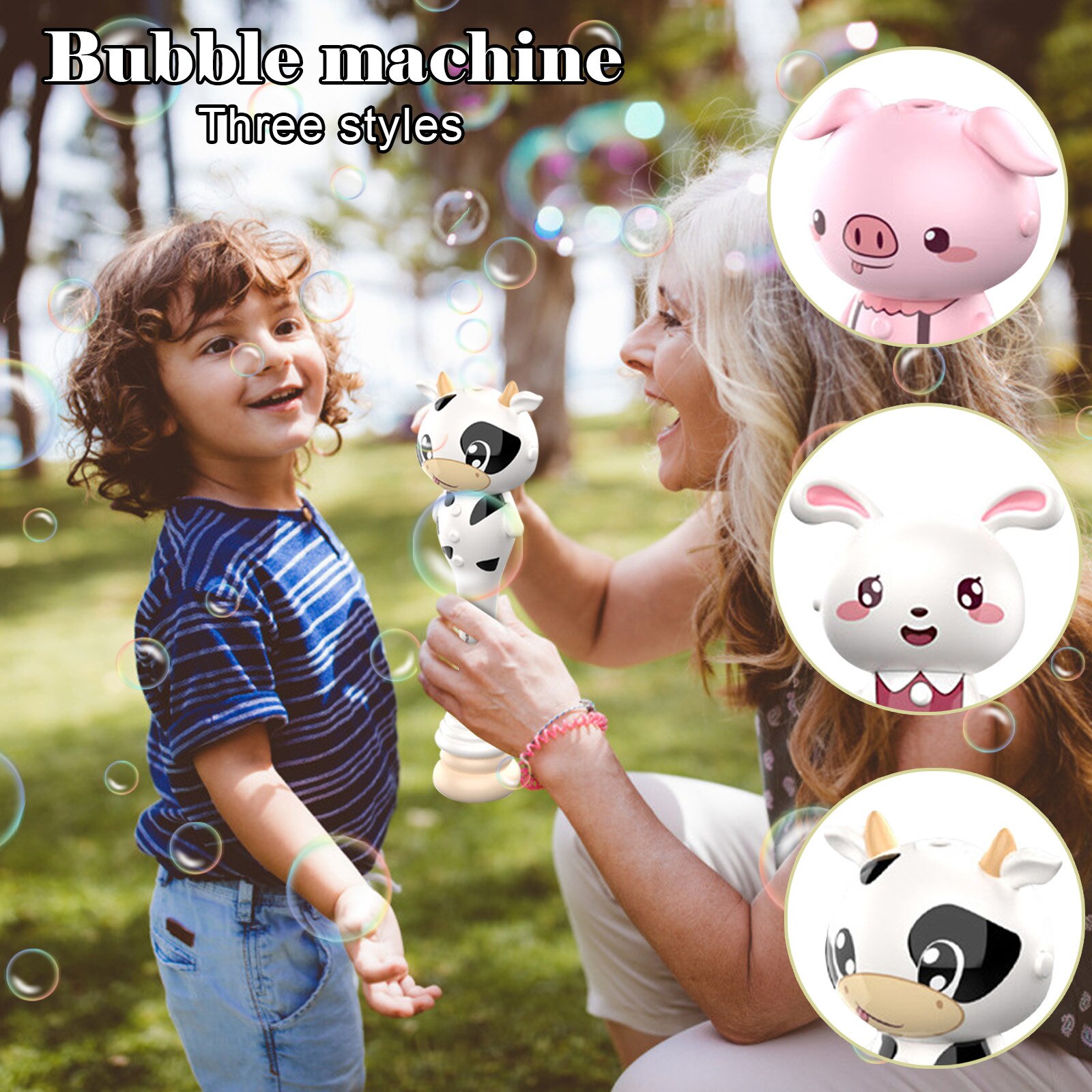 Máquina de burbujas de animales para niños, juguete para de cumpleaños, boda, verano al aire libre, fabricante de burbujas automático, baño de bebé