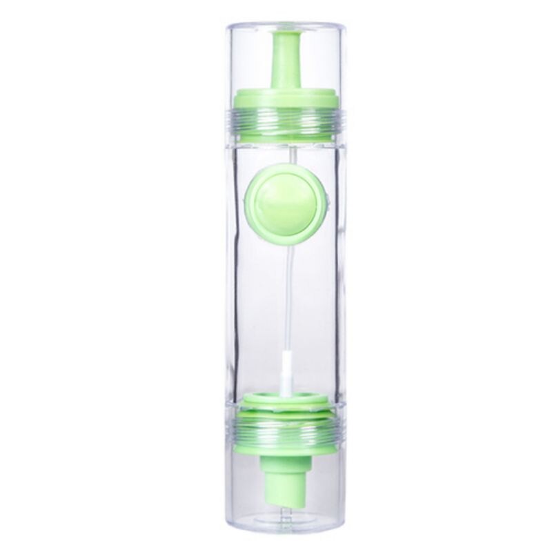 2 In 1 Koken Olijfolie Spuit Dispenser Cruet Keuken Gebak Gereedschap Olie Spray Fles Food-Grade pp: green