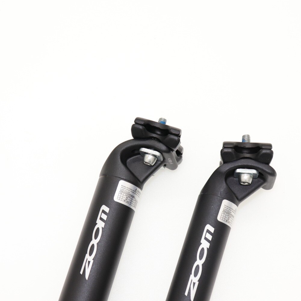 Zoom MTB luz peso sillín 280g 12MM OffSet 2-pernos de poste de asiento de bicicleta negro mate/27,2/30,9/31,6mm 350mm