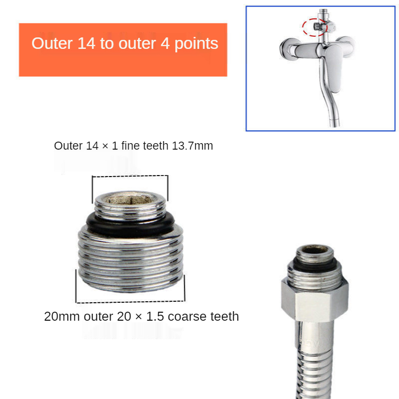 Wasserhahn Zugriffs Regen Dusche Wasserhahn Adapter Wasser Invertiert Schraube Mischventil Bad Reiniger Belüfter Stecker Küche Wasserhahn Teil: Navy Blau