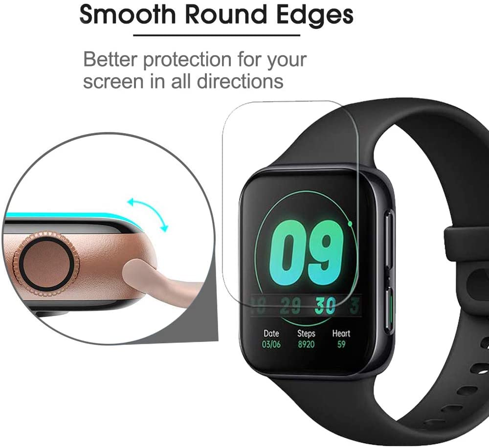 Película hidráulica suave de cobertura completa 3D para reloj inteligente Oppo 2, de 46mm y Protector de pantalla 42mm, película antiarañazos,