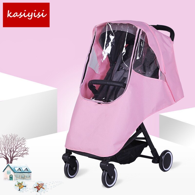 Stijl Waterdichte Cover Baby Winkelwagen Accessoires Regen Cap Regenjas Winddicht Cover Stofkap