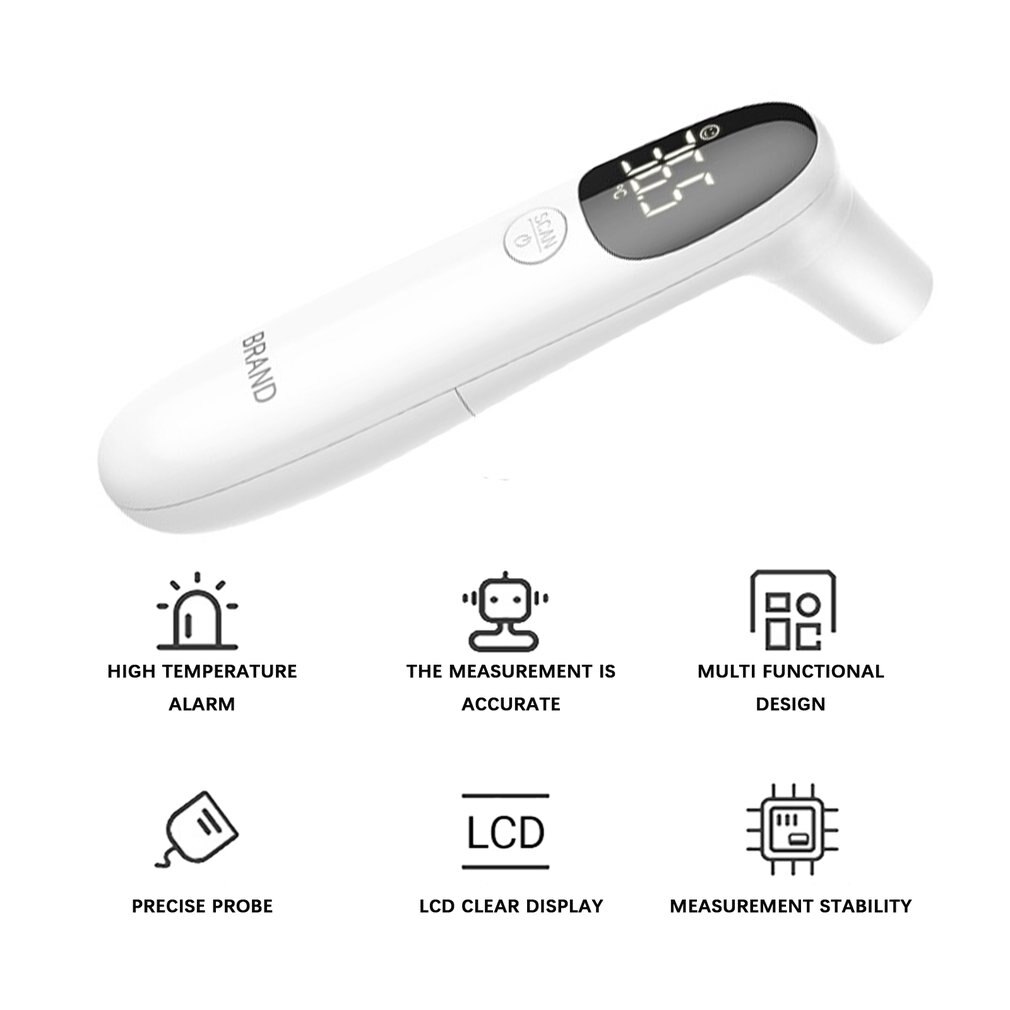 Ear And Forehead Temperature Thermometer Accurate Measurement No Contact Infrared Handheld Thermometer