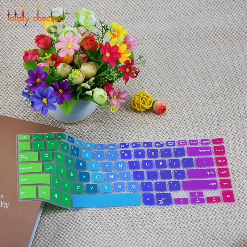15 pouces Ordinateur Portable Clavier protecteur housse Pour ASUS VivoBook 15 X505 X505ZA X505Z X505BP X505B X510U A505Z A510U 15.6": rainbow