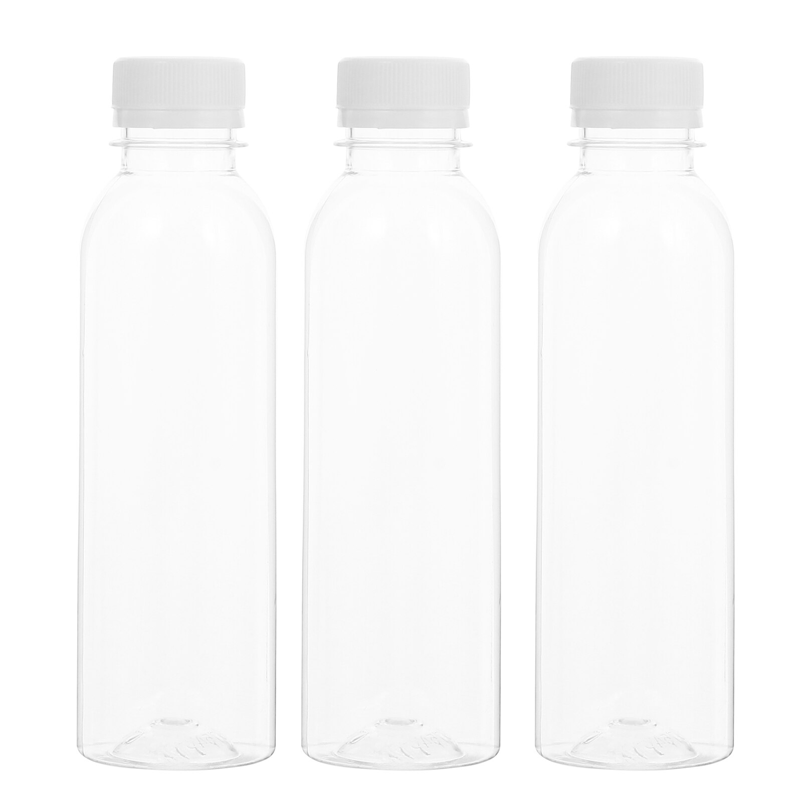 1 Set 20 Pcs 250ML Plastic Empty Bottles Practical Safe Portable Transparent Juice Bottles Drink Bottles Beverage Bottles A50