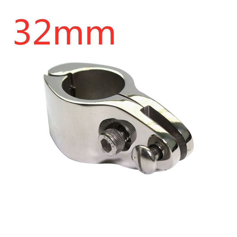 20/22/25/30/32mm 316 acier inoxydable raccord bateau Bimini haut articulé avec 2 vis mâchoire glisser facile installer matériel marin E7CA: 32mm