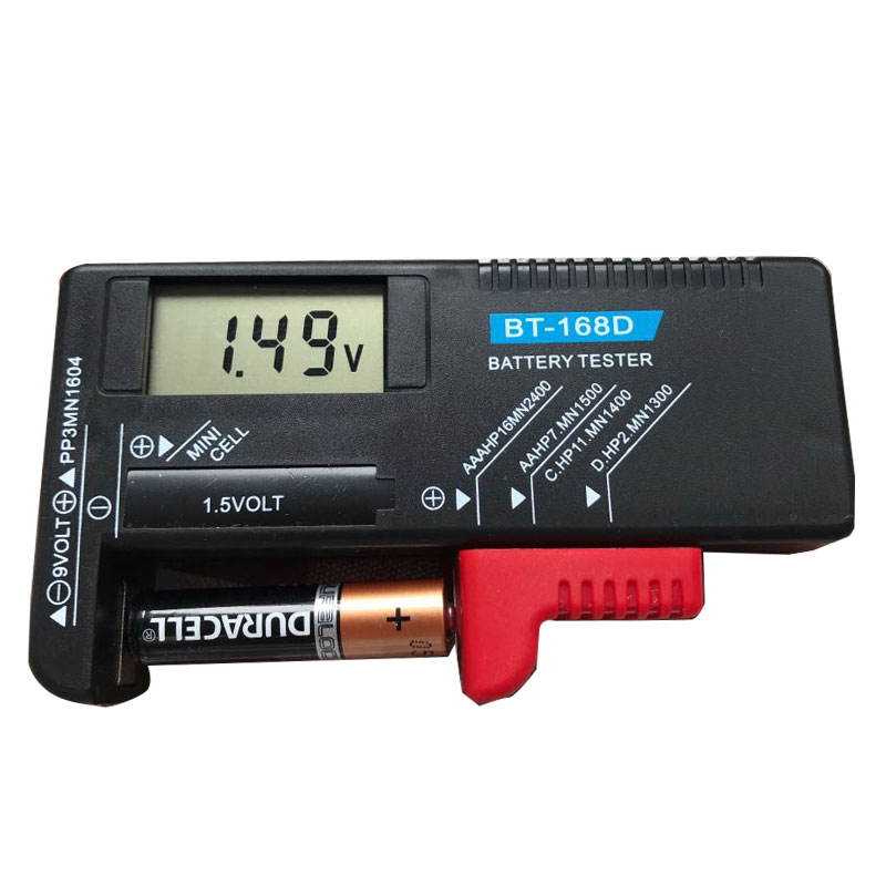 BT-168D Digitale Batterij Tester Batterij Capaciteit Diagnostic Tool LCD Display Controleren AAA AA Knoopcel Universele Tester