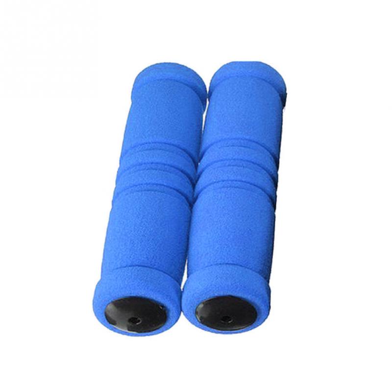 2 stuks/paar fiets stuur spons fiets antislip handvatten hoes zachte stuur handvatten antislip voor fiets fietsaccessoires: Hemelsblauw
