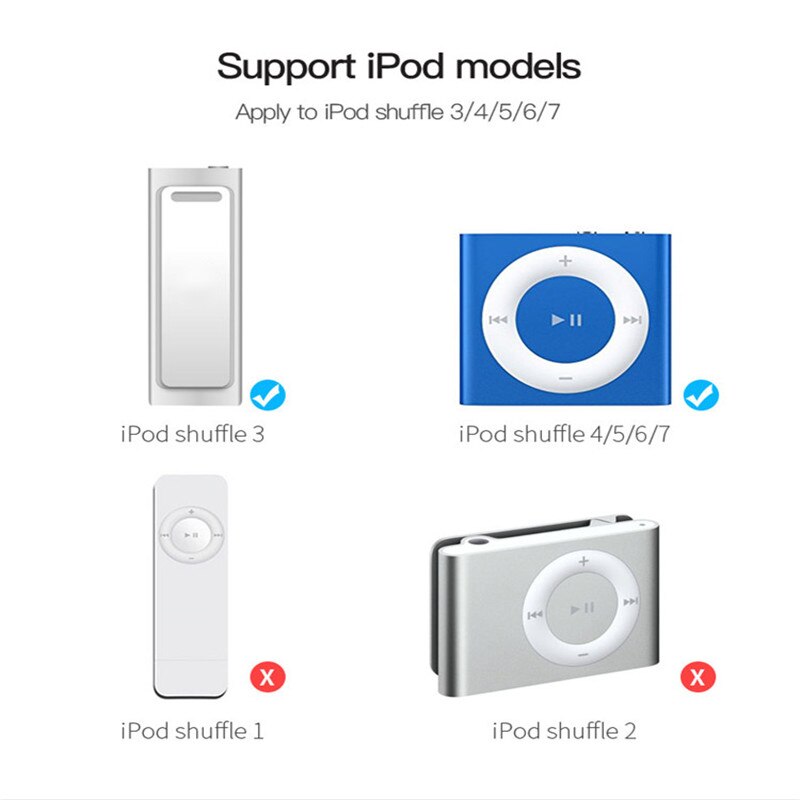 Velegnet til ipod shuffle datakabel usb  mp3 opladning 3, 4, 5, 6 7th generations opladerledning